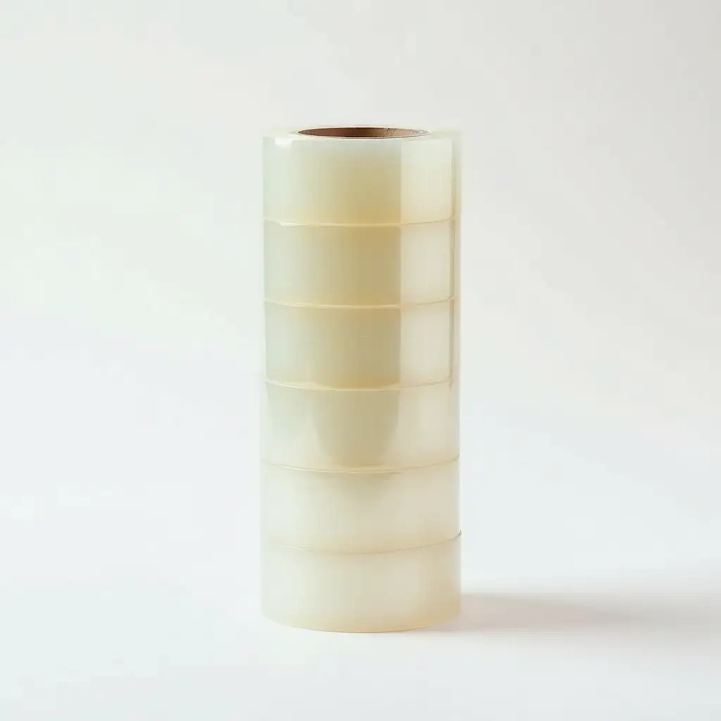 Clear Tapes X 6 Rolls Pack, Strong and Durable Adhesive for Office, Home and School Supplies, Ideal for Packing and Shipping, Each Roll Contains 50 Meters of Tape - Image 2